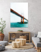 bridge and bay view at Golden Gate Bridge, San Francisco by sutee monchitnukul on GIANT ART - red photo manipulation