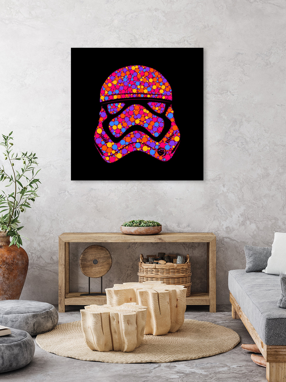 Stormtrooper | Star Wars | Pop Art by William Cuccio on GIANT ART - pink digital painting