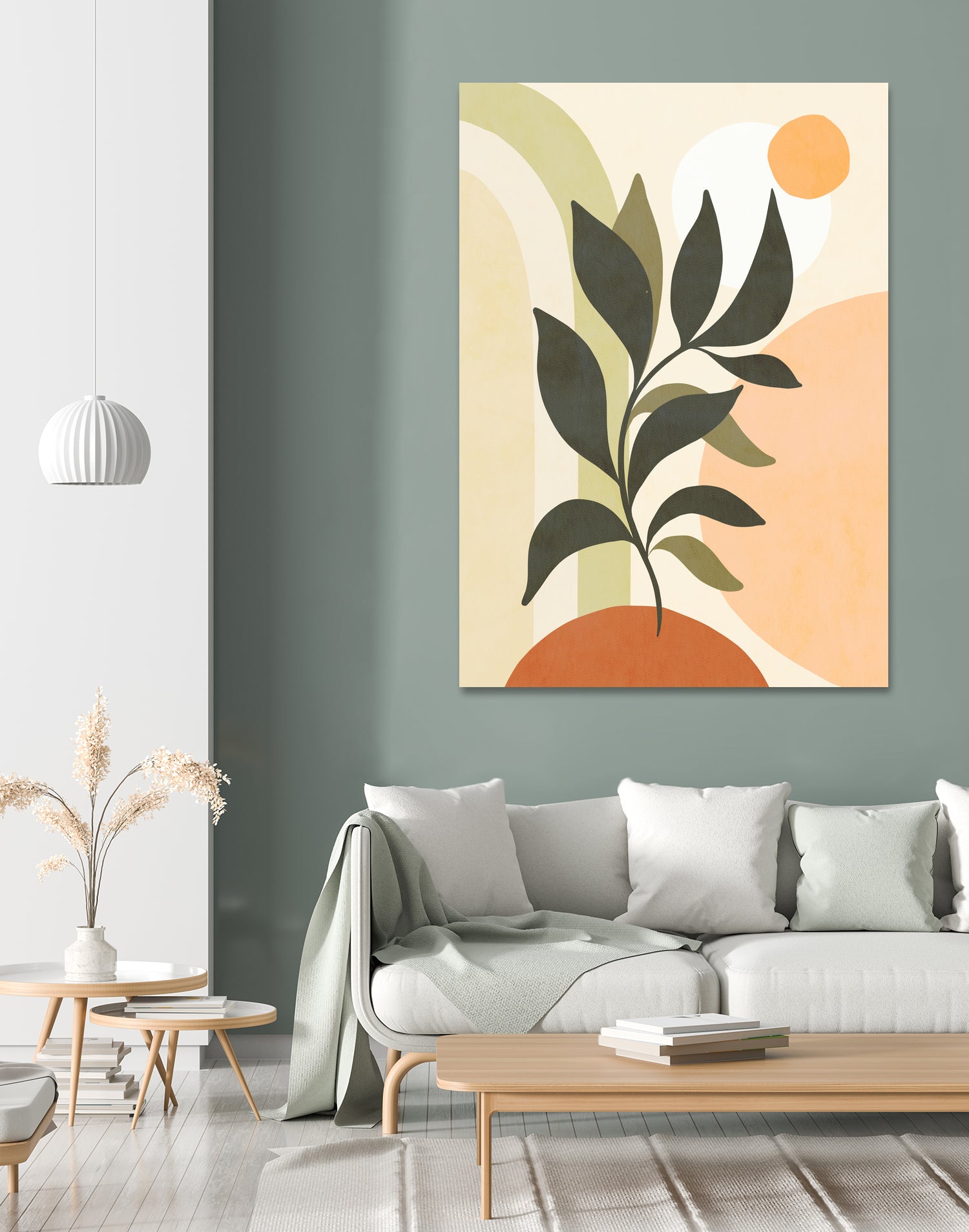 Earthy Tropical Foliage nº2 by Dominique Van Roey on GIANT ART - brown digital drawing