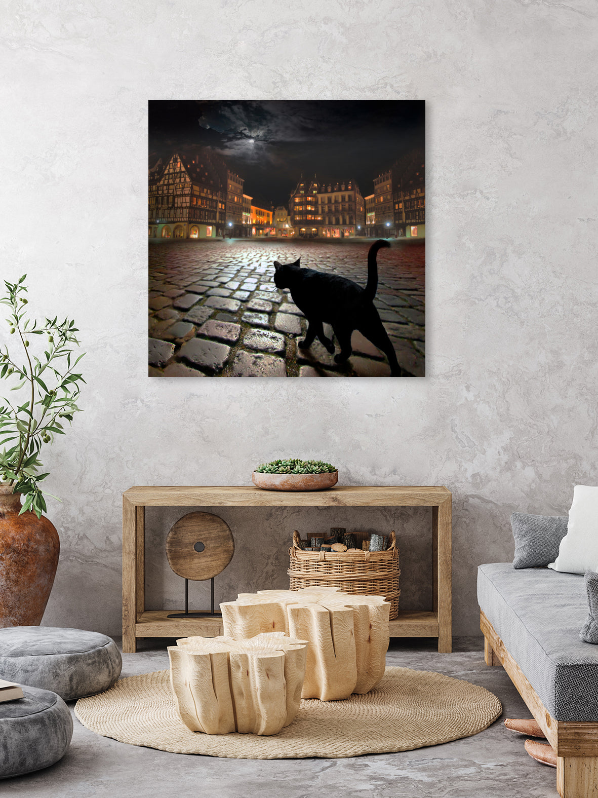 Strasburg's Night by Igor Zenin on GIANT ART - black digital painting