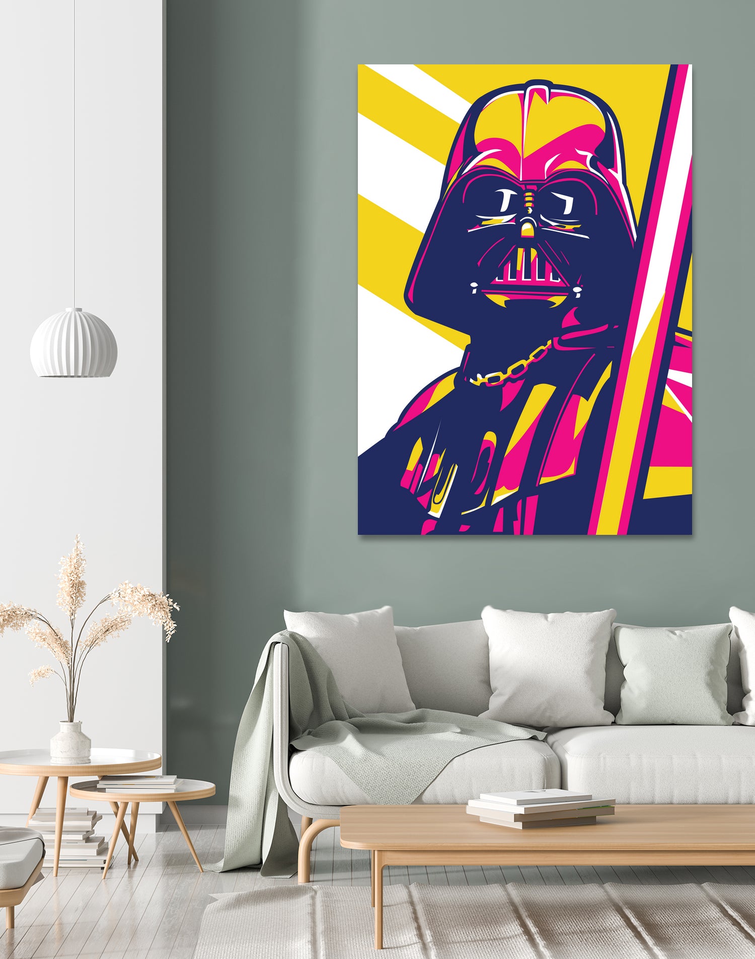 Darth Vader by Art Style on GIANT ART - orange vector illustration