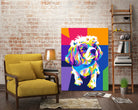 Dog by Art Style on GIANT ART - pink vector illustration