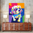 Dog by Art Style on GIANT ART - pink vector illustration