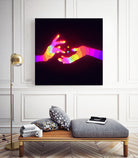 Psychedelic Energy Hands 1 (GIF) by Francois Martin Painchaud on GIANT ART - pink character design