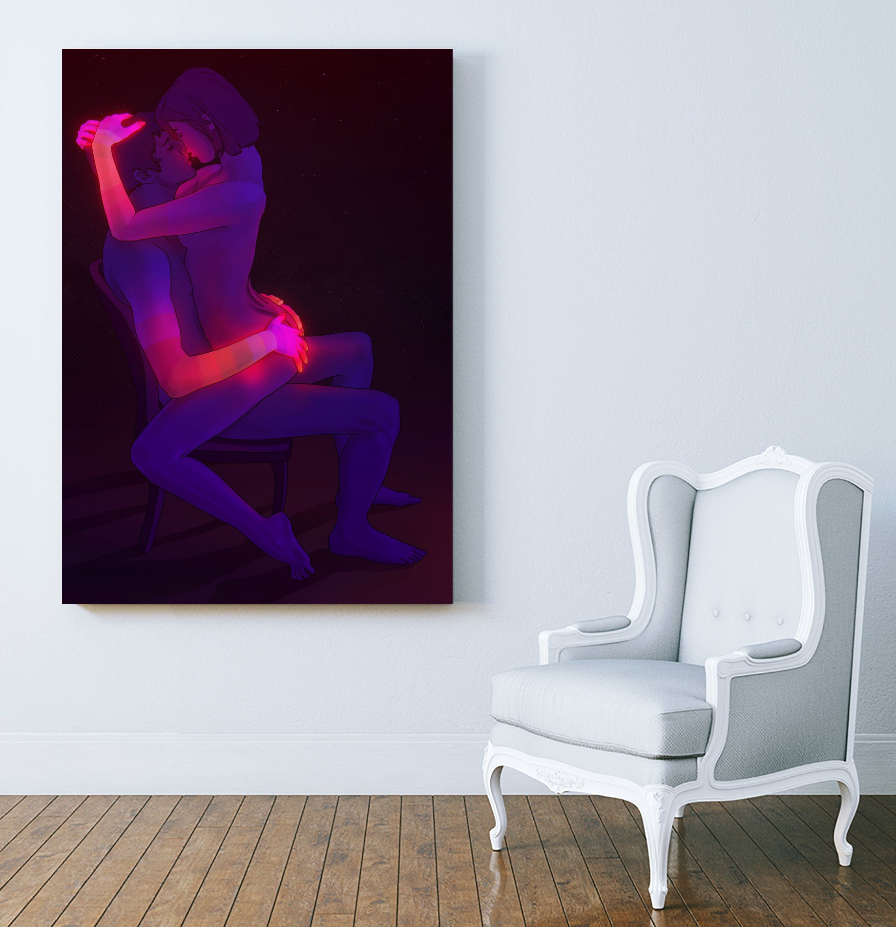 Intimate Connection (Remake of 2016 version) by Francois Martin Painchaud on GIANT ART - red digital drawing