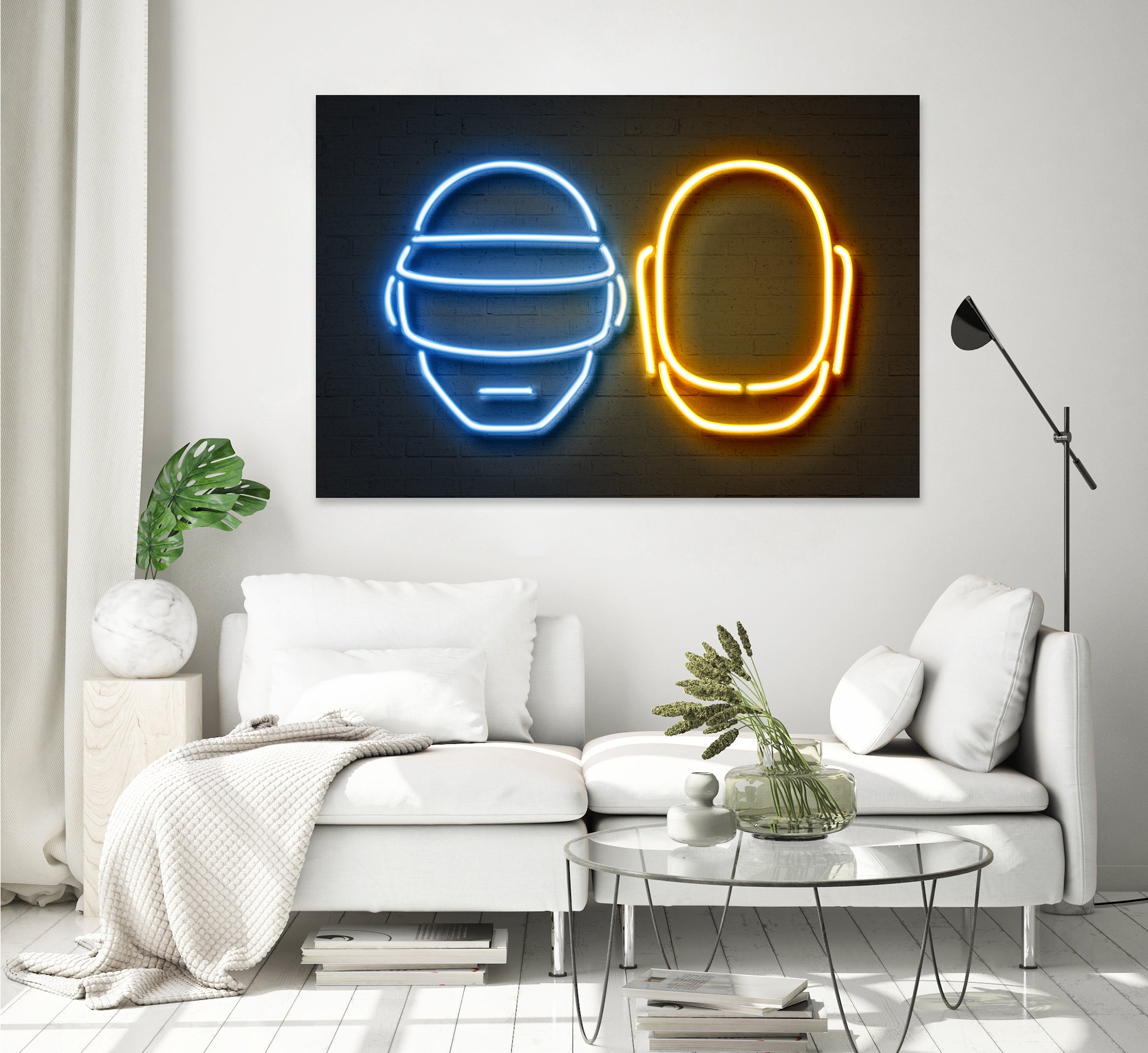 Daft Punk by Octavian Mihai Mielu on GIANT ART - blue character design