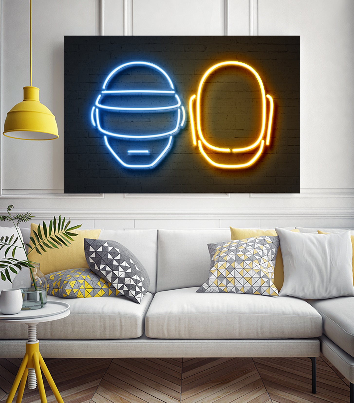 Daft Punk by Octavian Mihai Mielu on GIANT ART - blue character design