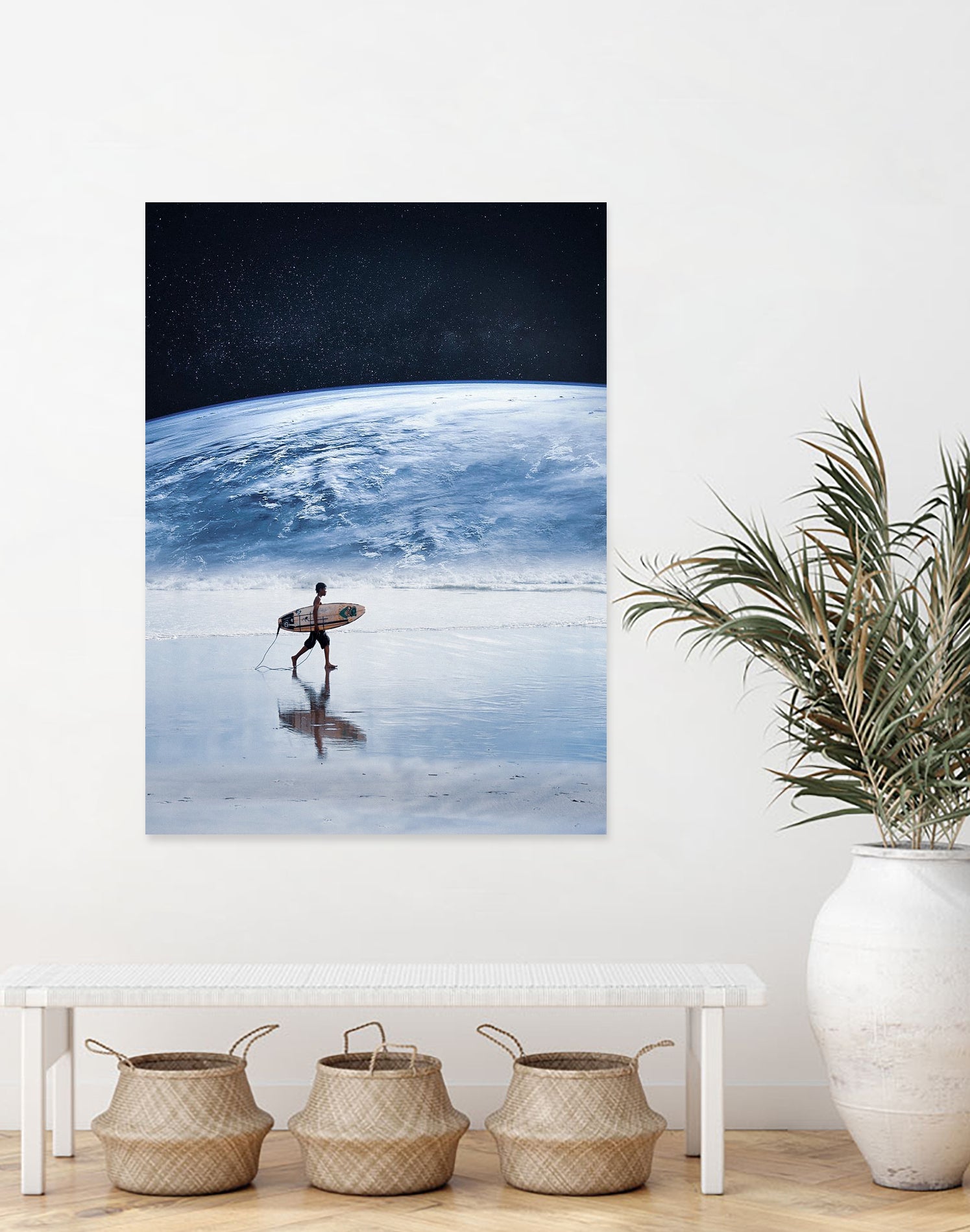 Earth Surfing by Murat Akyol on GIANT ART - white digital painting