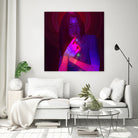 Vibing Psychonaut Girl 3 (GIF) by Francois Martin Painchaud on GIANT ART - pink character design