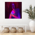 Vibing Psychonaut Girl 3 (GIF) by Francois Martin Painchaud on GIANT ART - pink character design