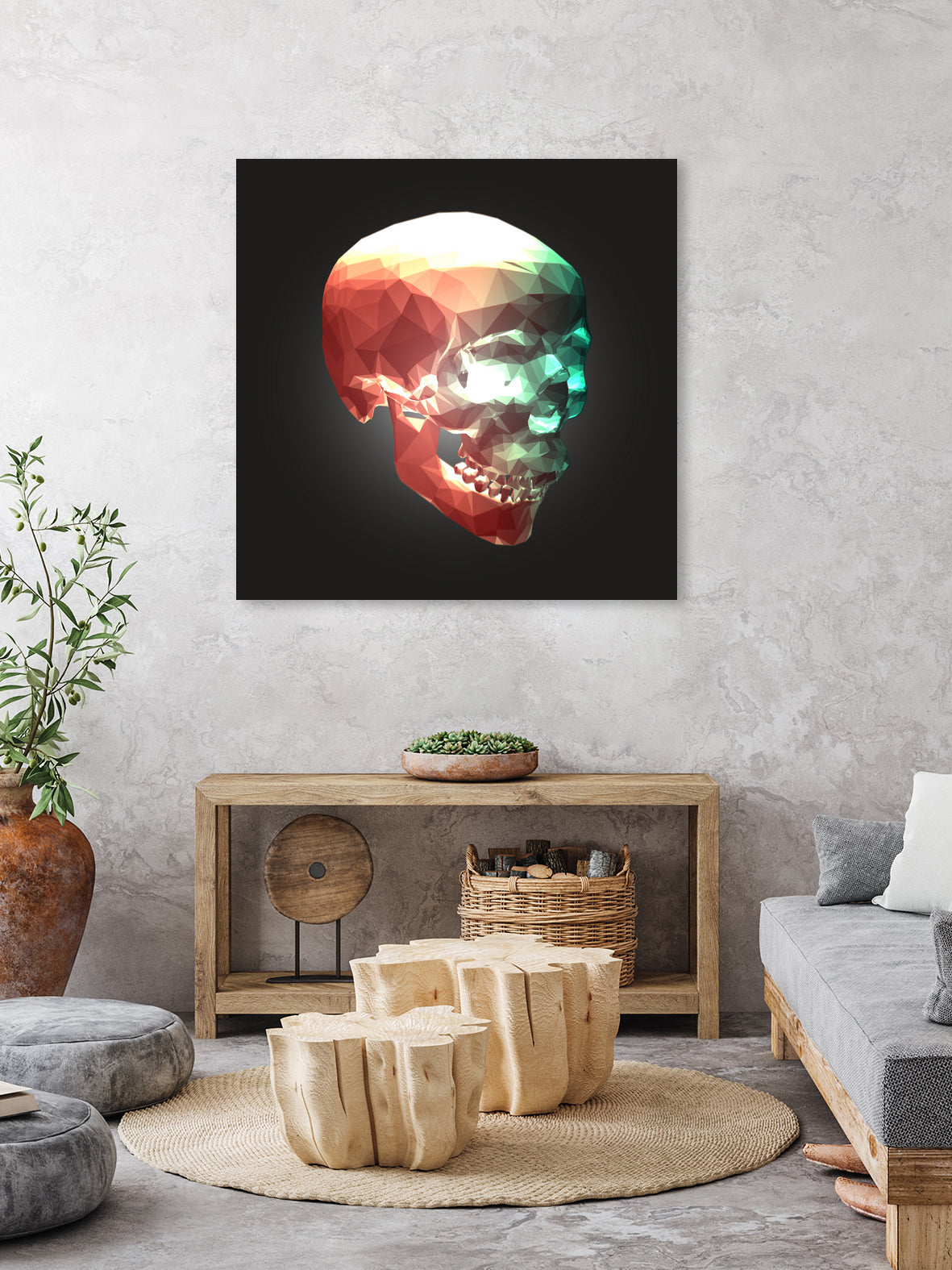 Crystal Skull by Aimer Heinz on GIANT ART - red 3d art