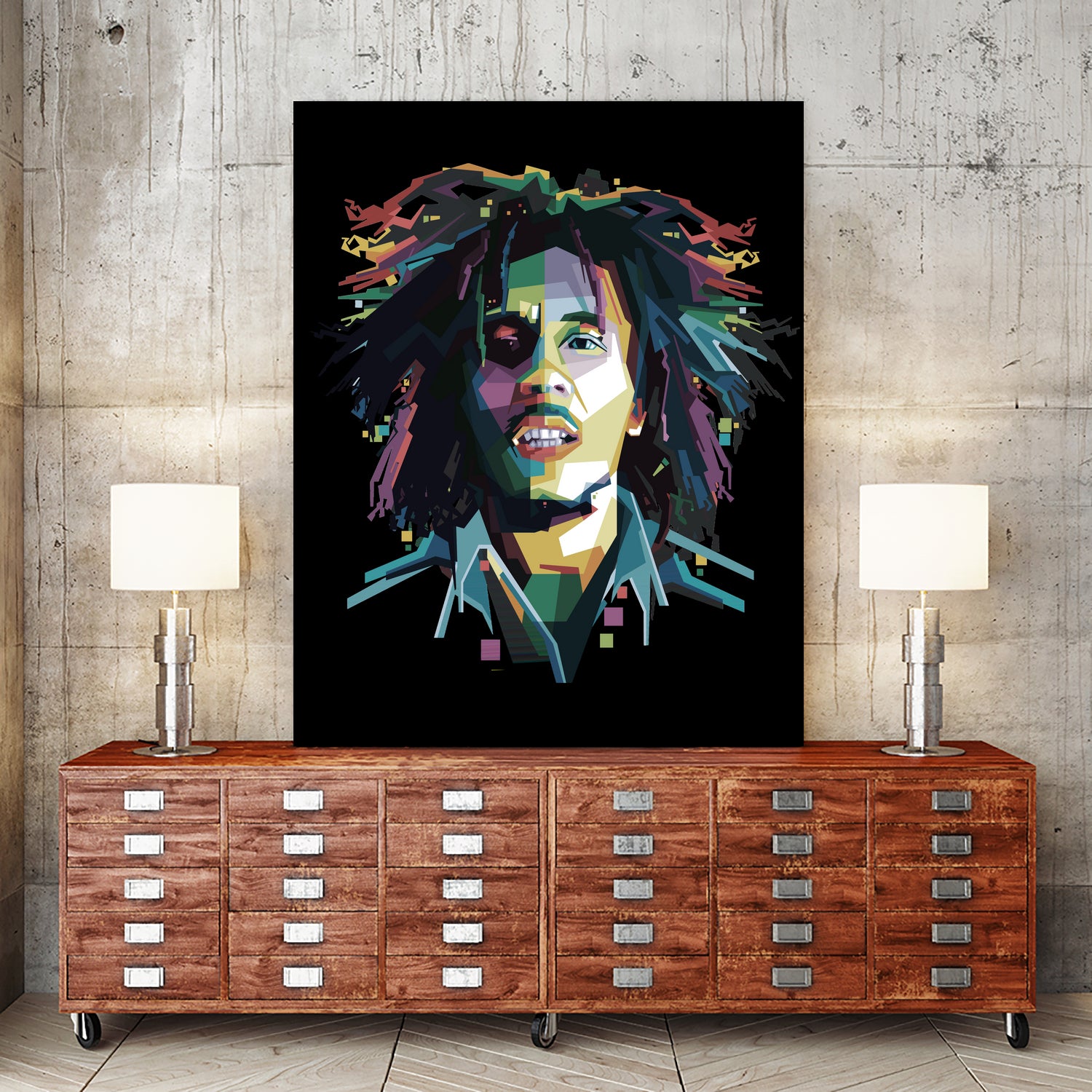 BOB MARLEY by Aan Susanto on GIANT ART - black character design