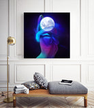 Moon Head by Francois Martin Painchaud on GIANT ART - blue character design