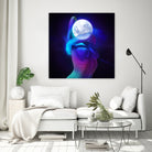 Moon Head by Francois Martin Painchaud on GIANT ART - blue character design