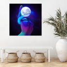 Moon Head by Francois Martin Painchaud on GIANT ART - blue character design