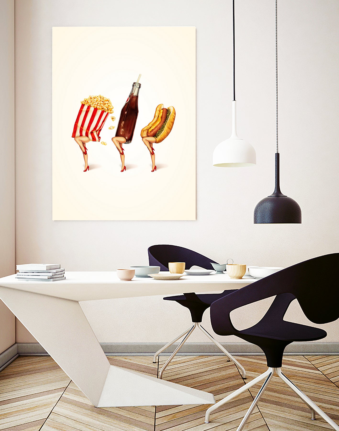 Let's All Go to the Lobby by Kelly Gilleran on GIANT ART - white mixed media