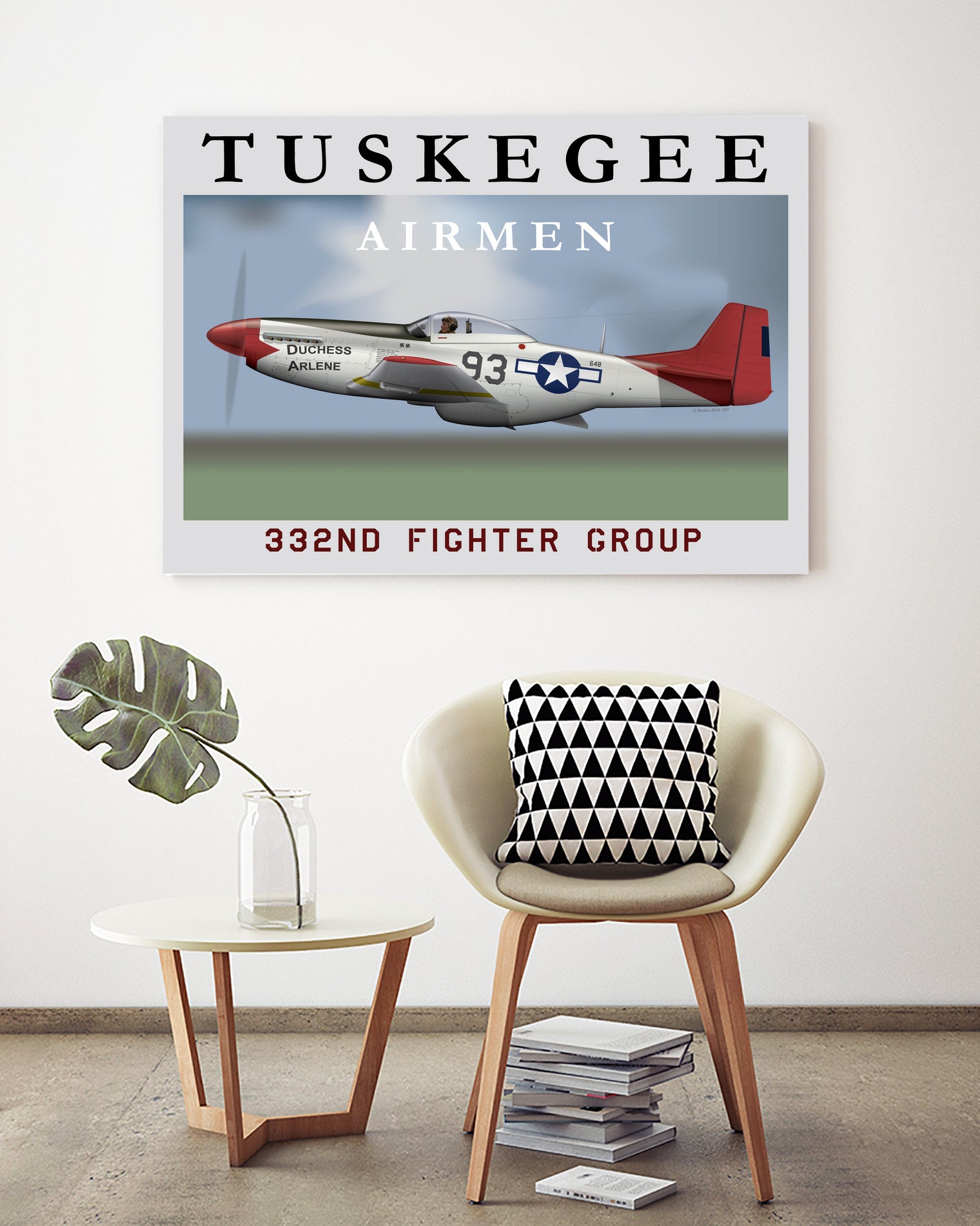 Duchess Arlene Of The Tuskegee Airmen by Matthew Webb on GIANT ART - gray digital drawing