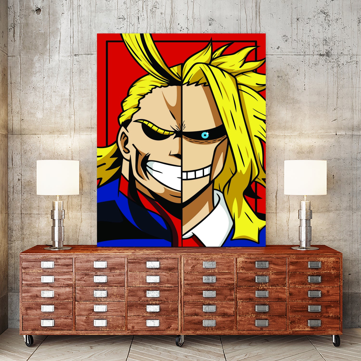 ALL MIGHT My Hero Academia by Muhamat Azmi Muna on GIANT ART - white character design