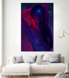 Indigo Beauty by Francois Martin Painchaud on GIANT ART - blue character design