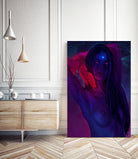 Indigo Beauty by Francois Martin Painchaud on GIANT ART - blue character design