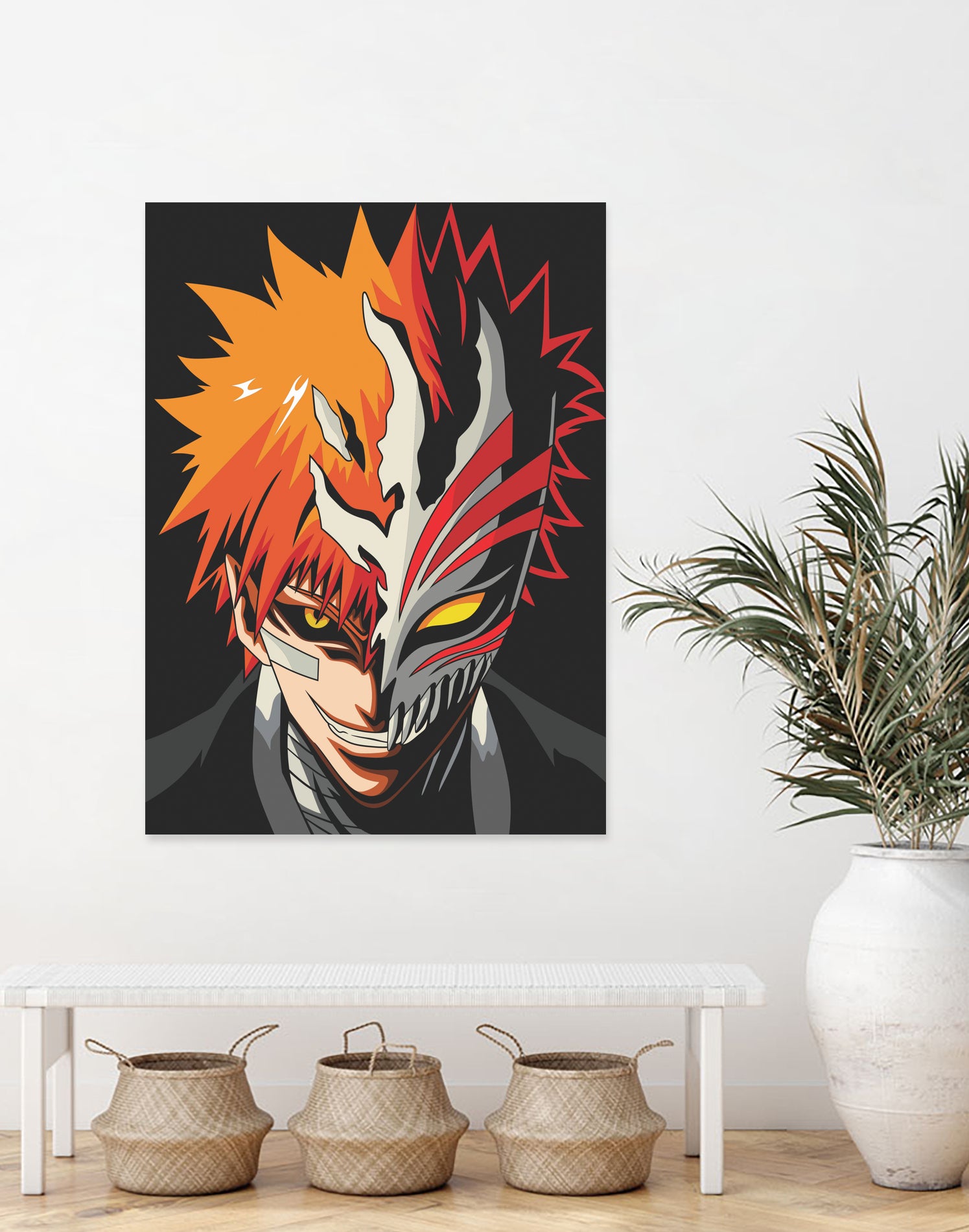 ICHIGO HOLLOW MASK Bleach by Muhamat Azmi Muna on GIANT ART - white character design