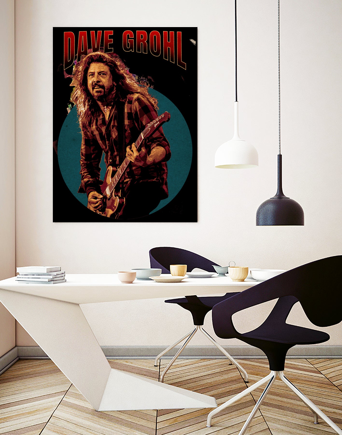 Dave Grohl Live in Show by ade niroi91 on GIANT ART - white photo illustration