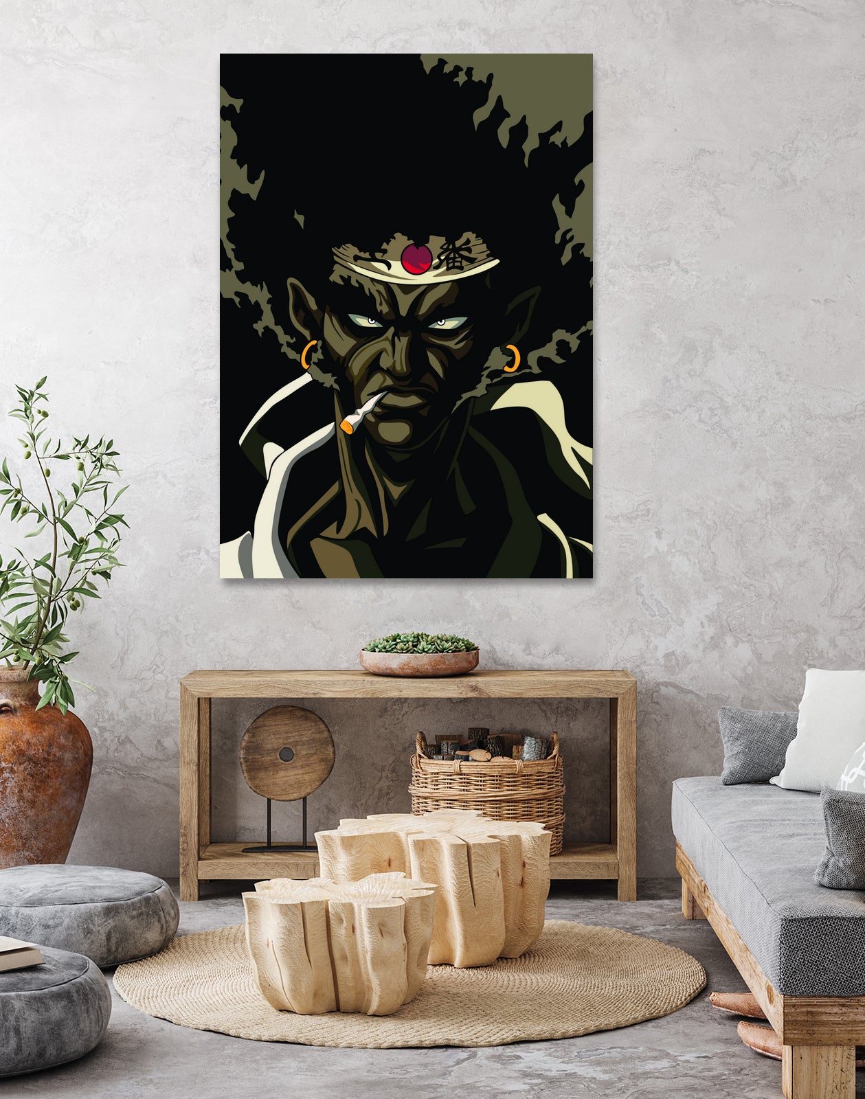 AFRO SAMURAI by Muhamat Azmi Muna on GIANT ART - white character design