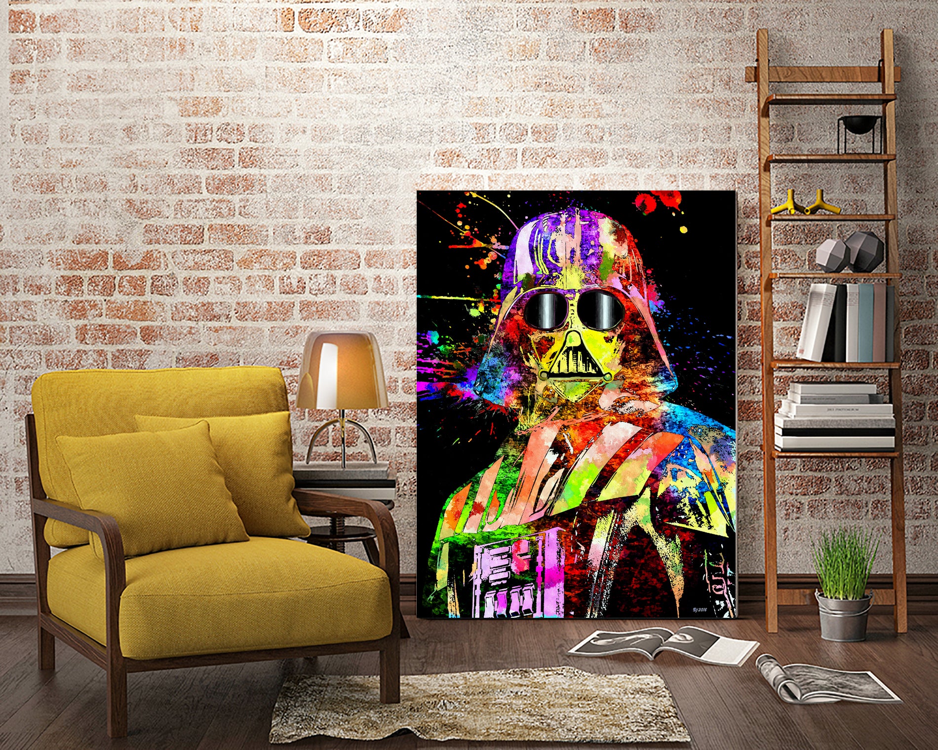 Darth Star Wars Show by Daniel Janda on GIANT ART - yellow digital painting