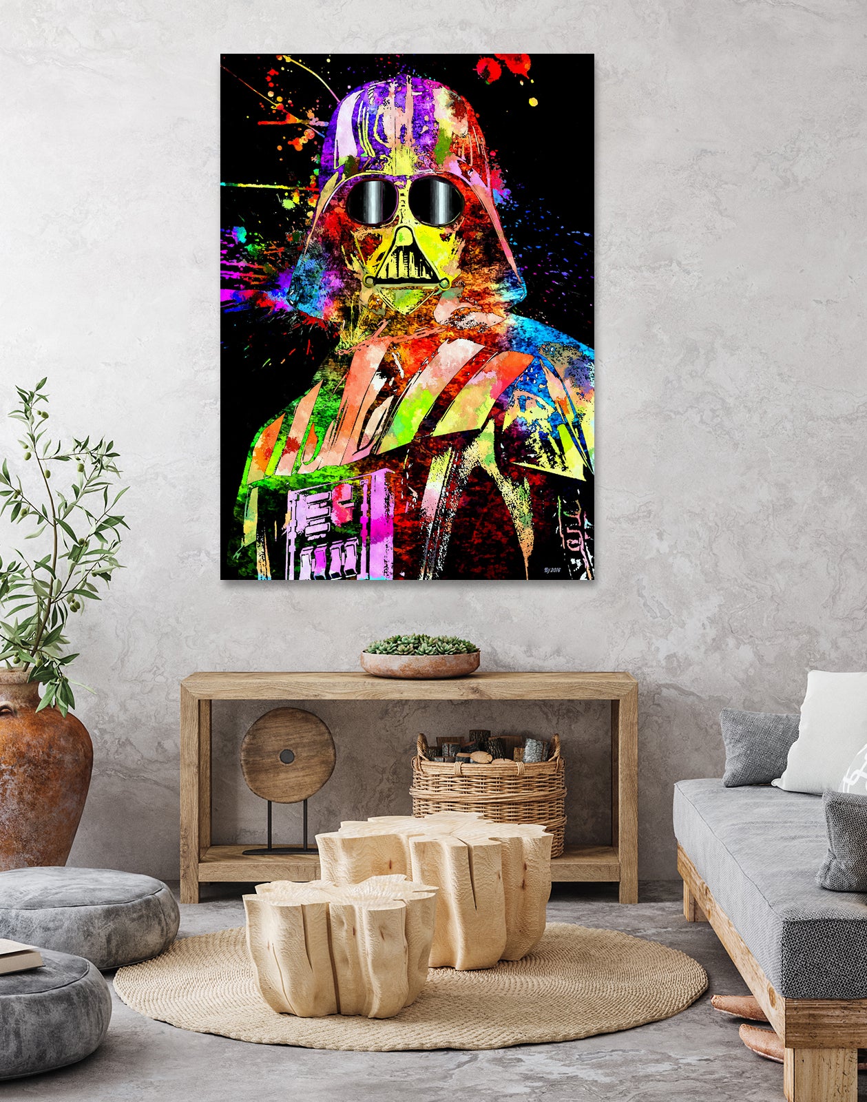 Darth Star Wars Show by Daniel Janda on GIANT ART - yellow digital painting