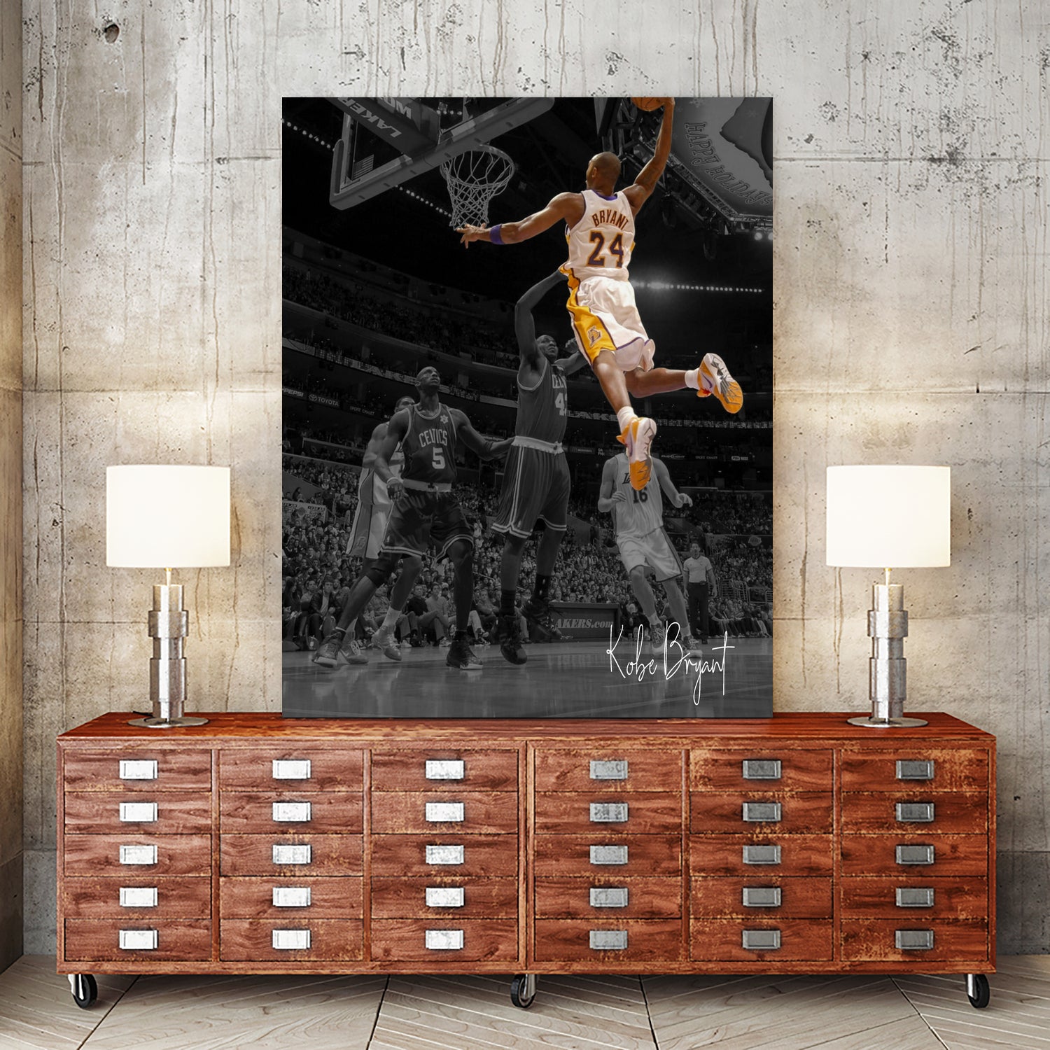 Kobe Bryant Basketball by Septiyan Nugroho on GIANT ART - white digital painting
