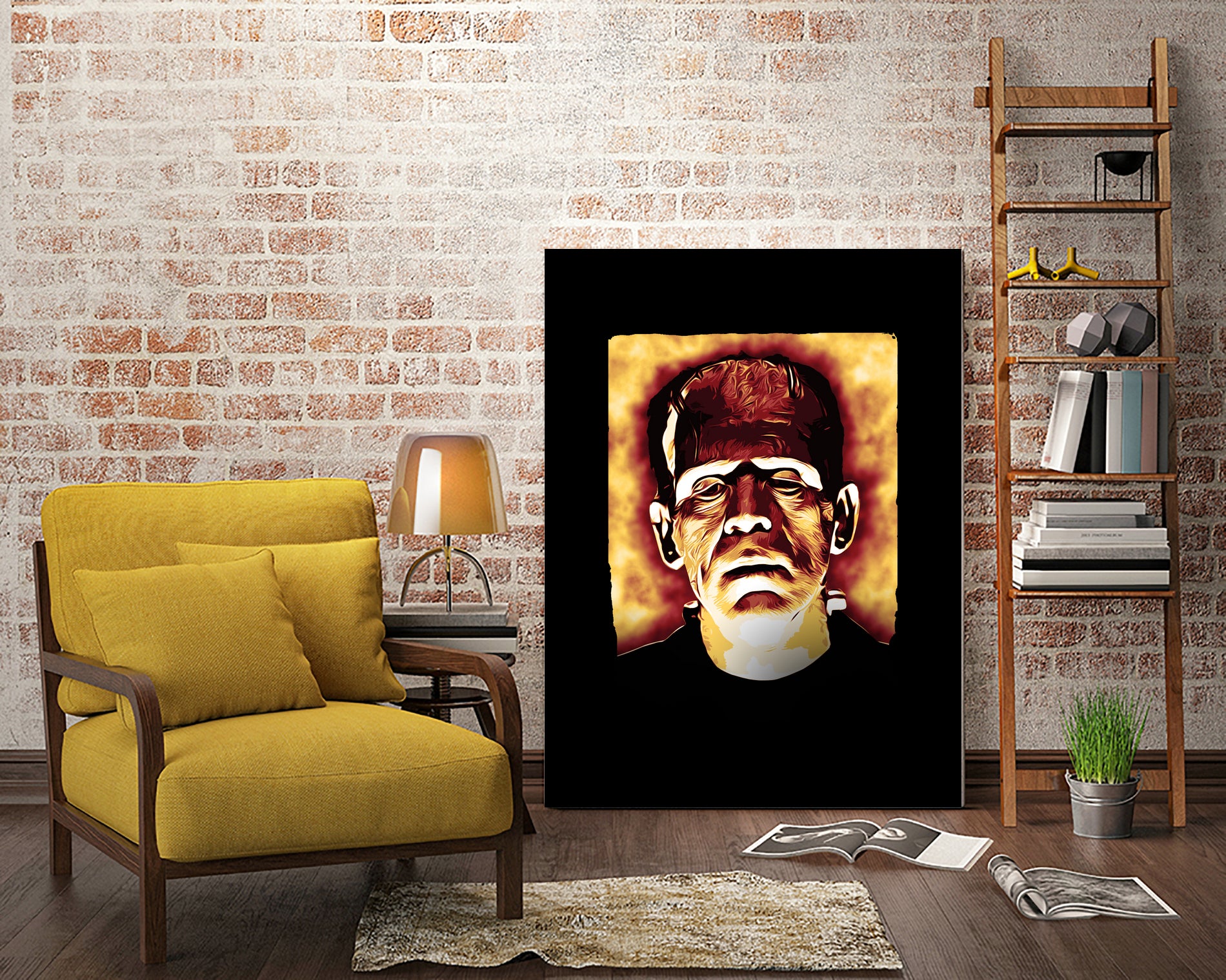 Frankenstein Custom Fansart Style by ade niroi91 on GIANT ART - black photo illustration
