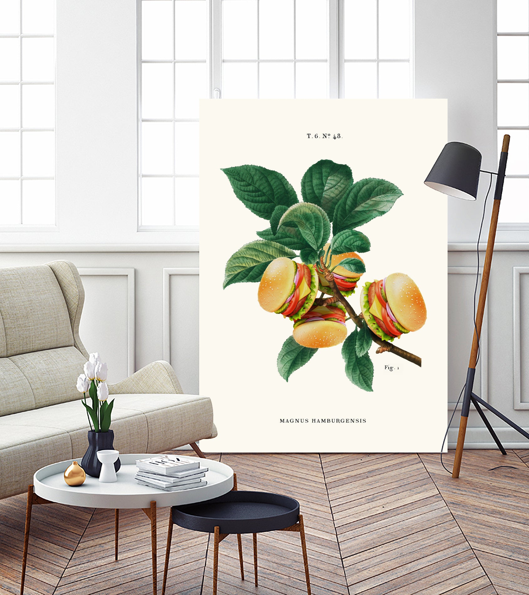 Burger Plant by Jonas Loose on GIANT ART - green digital drawing