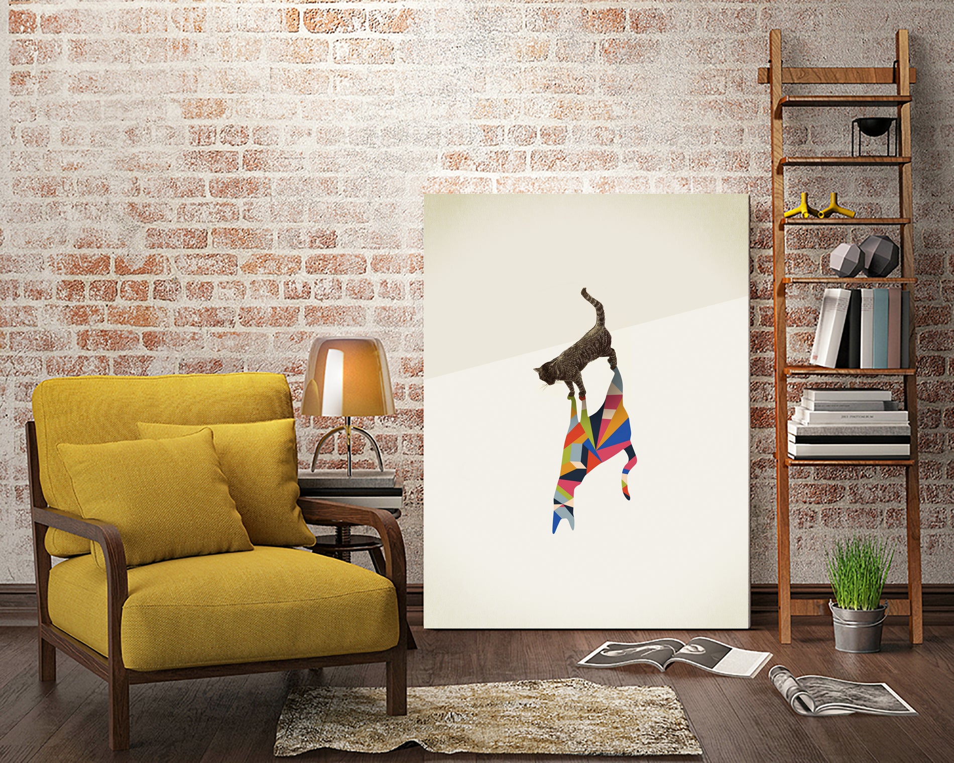 Walking Shadow, Cat by Jason Ratliff on GIANT ART - photo illustration