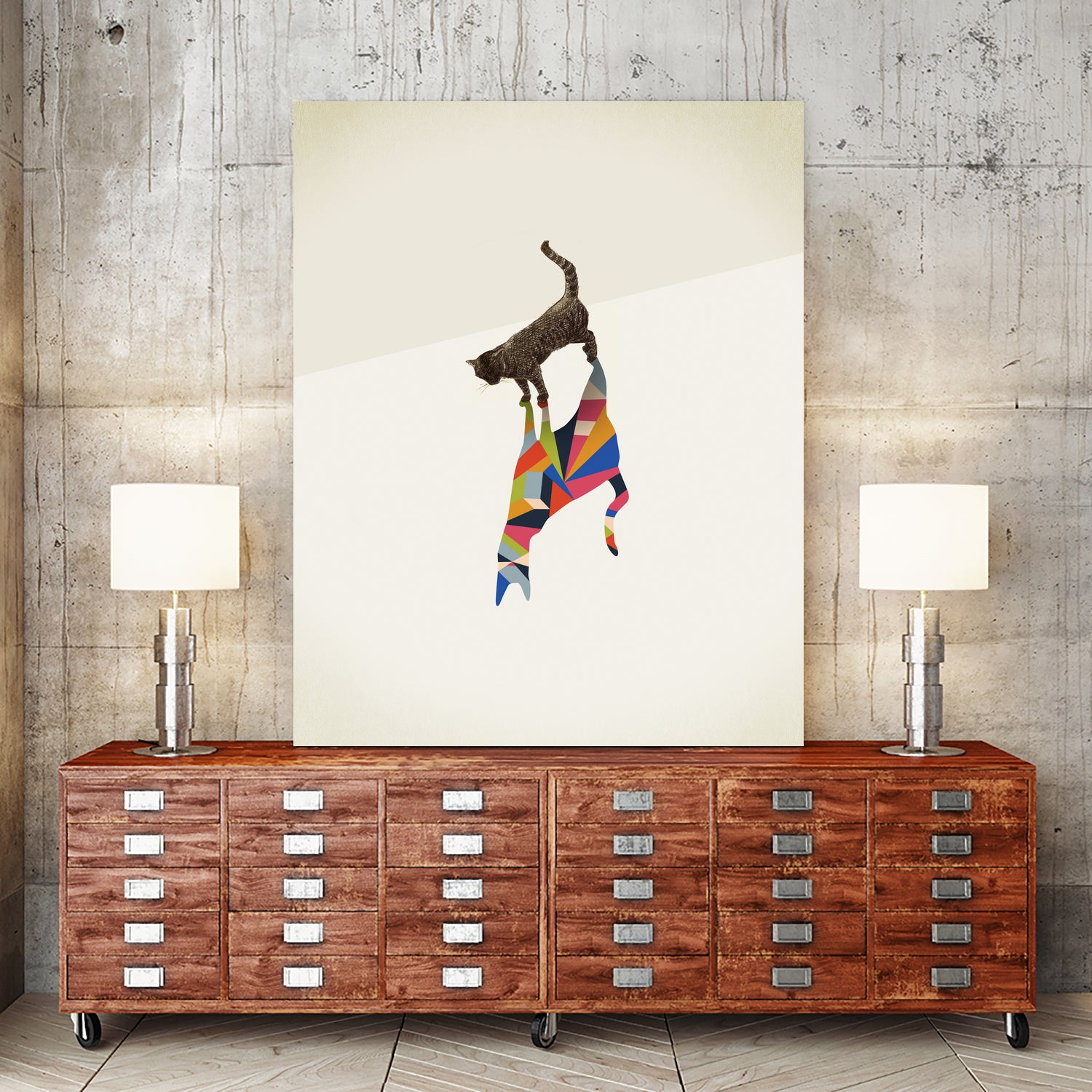 Walking Shadow, Cat by Jason Ratliff on GIANT ART - photo illustration