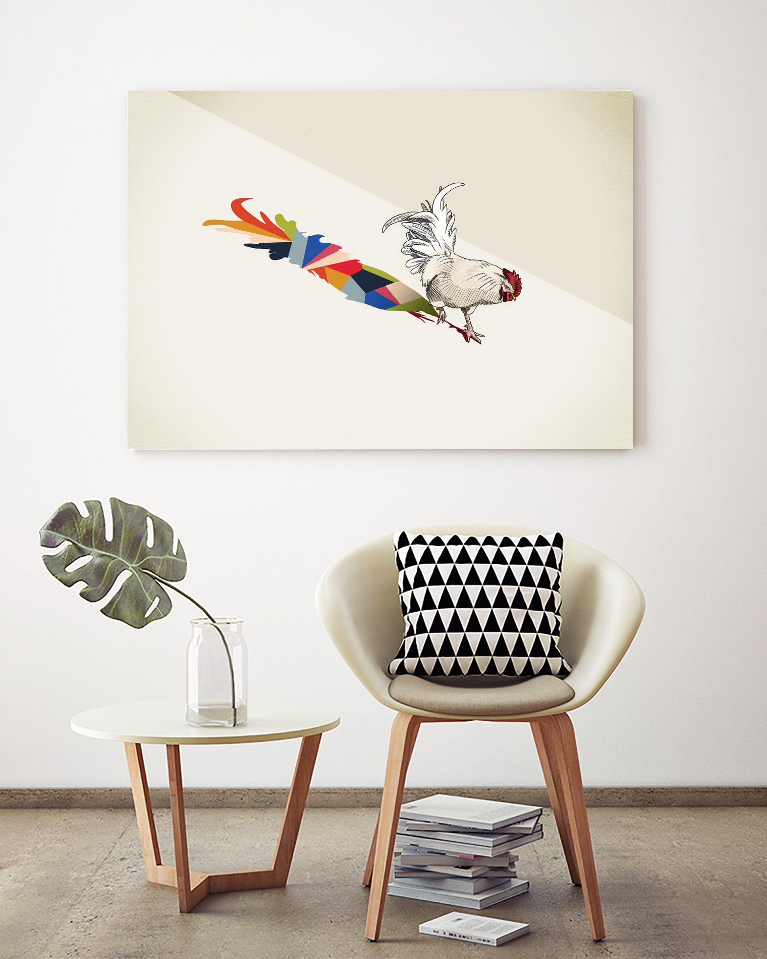 Walking Shadow, Rooster by Jason Ratliff on GIANT ART - photo illustration