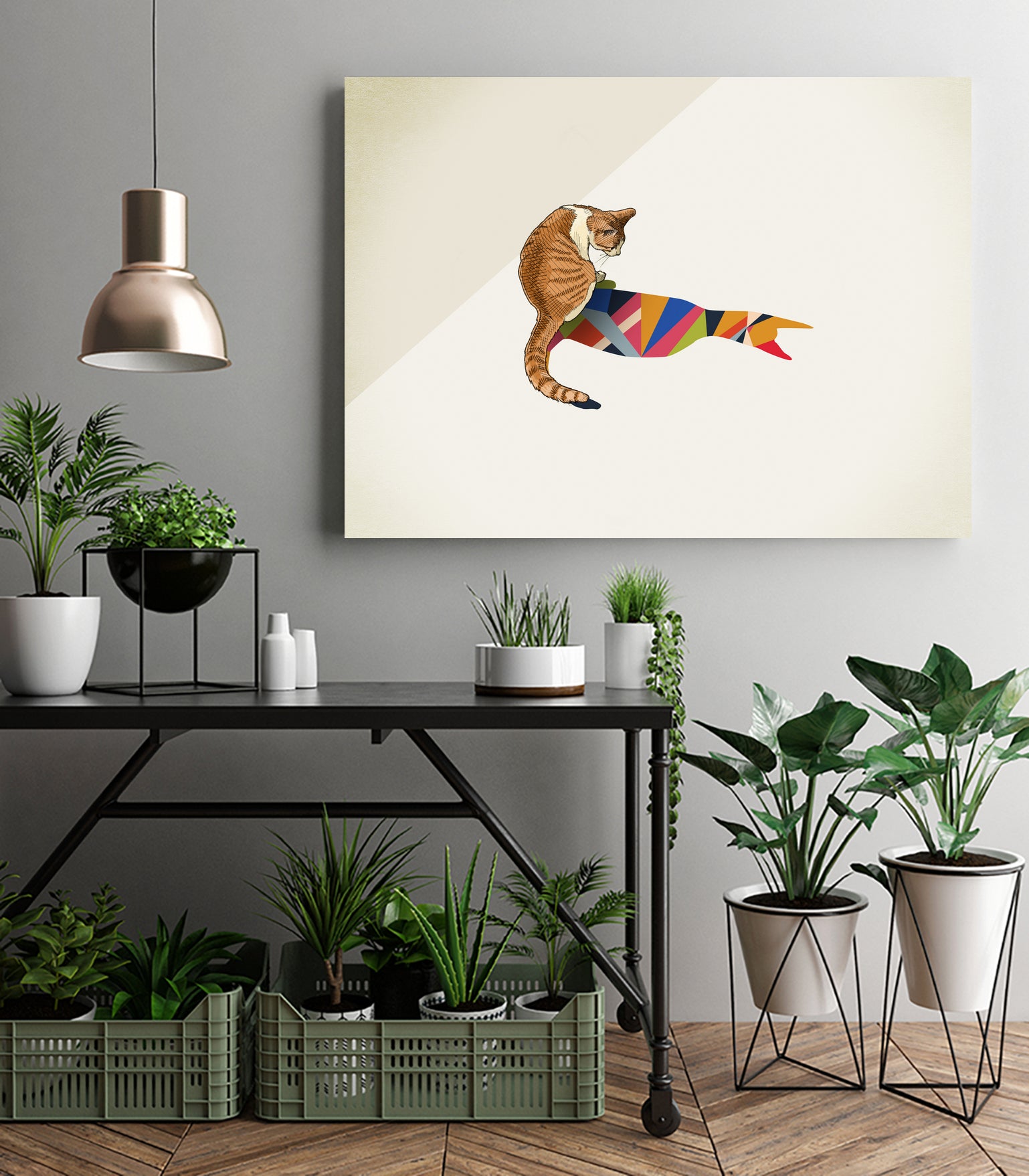 Walking Shadow, Cat 2 by Jason Ratliff on GIANT ART - photo illustration