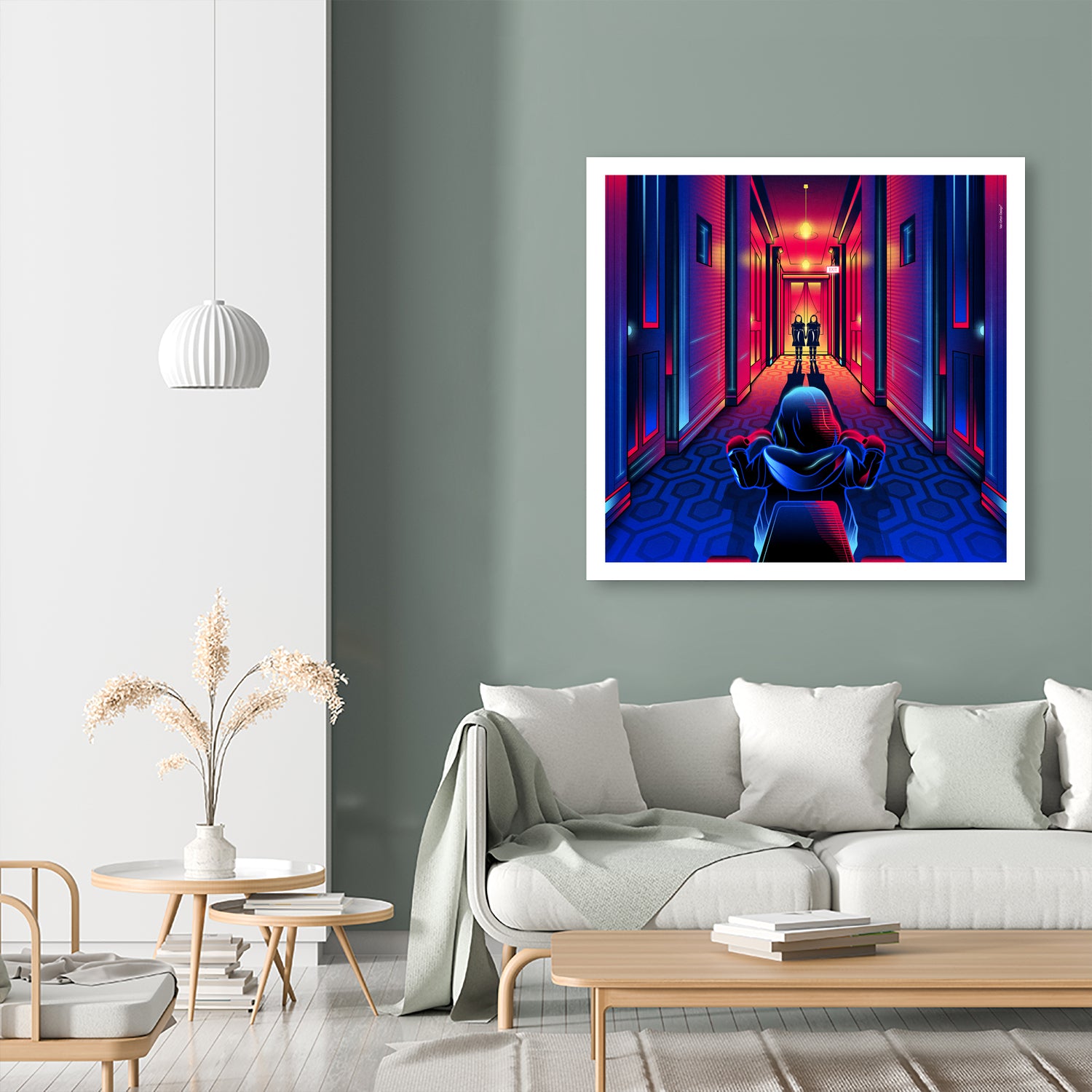 The Shining by Marco Schiavon on GIANT ART - blue digital drawing