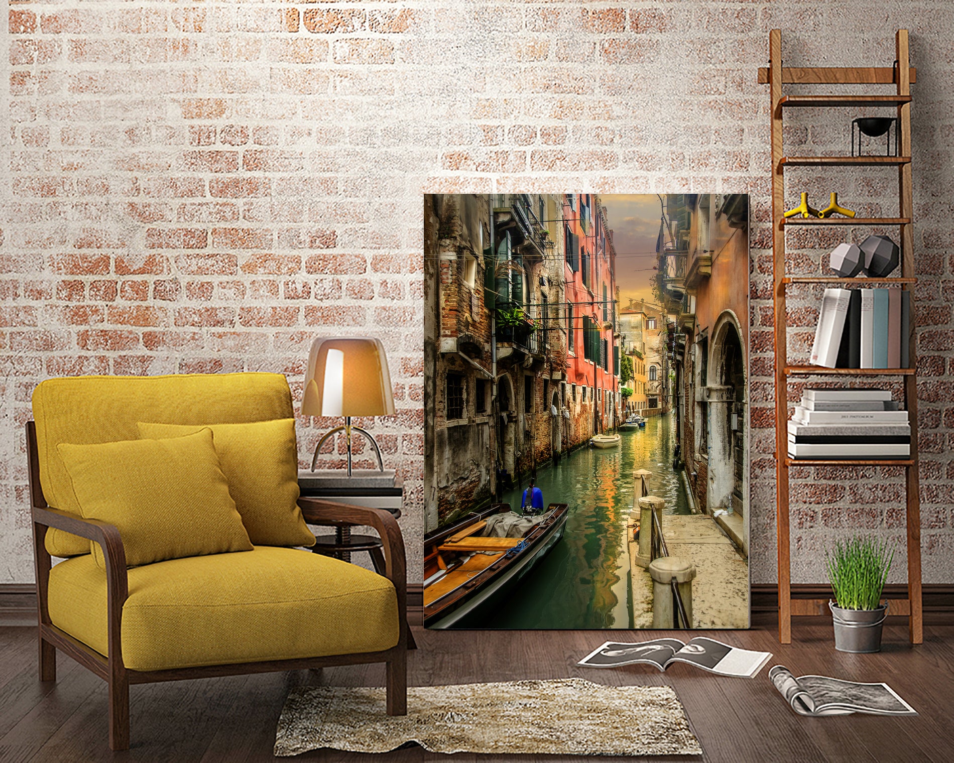 Colours of Venezia by Brian Tarr on GIANT ART - yellow digital painting