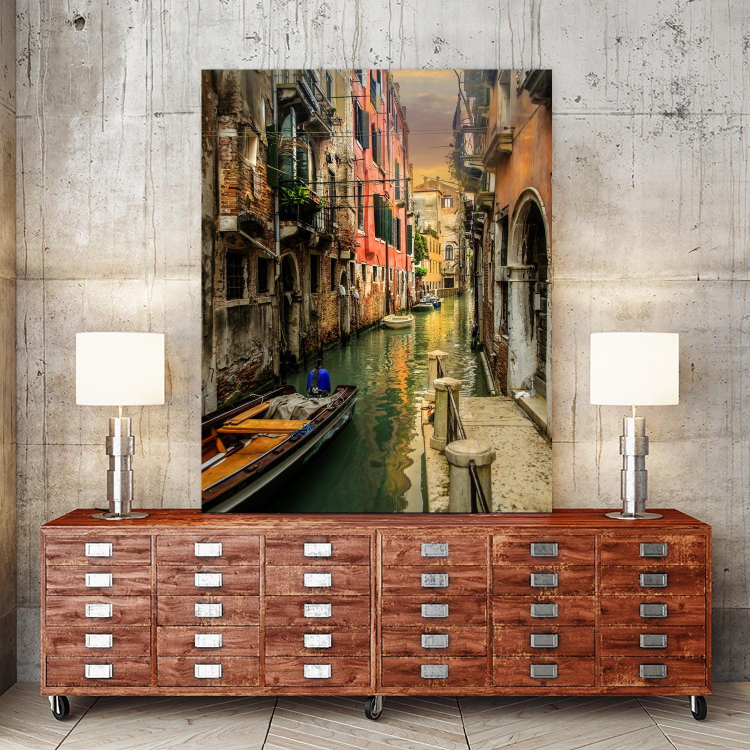 Colours of Venezia by Brian Tarr on GIANT ART - yellow digital painting