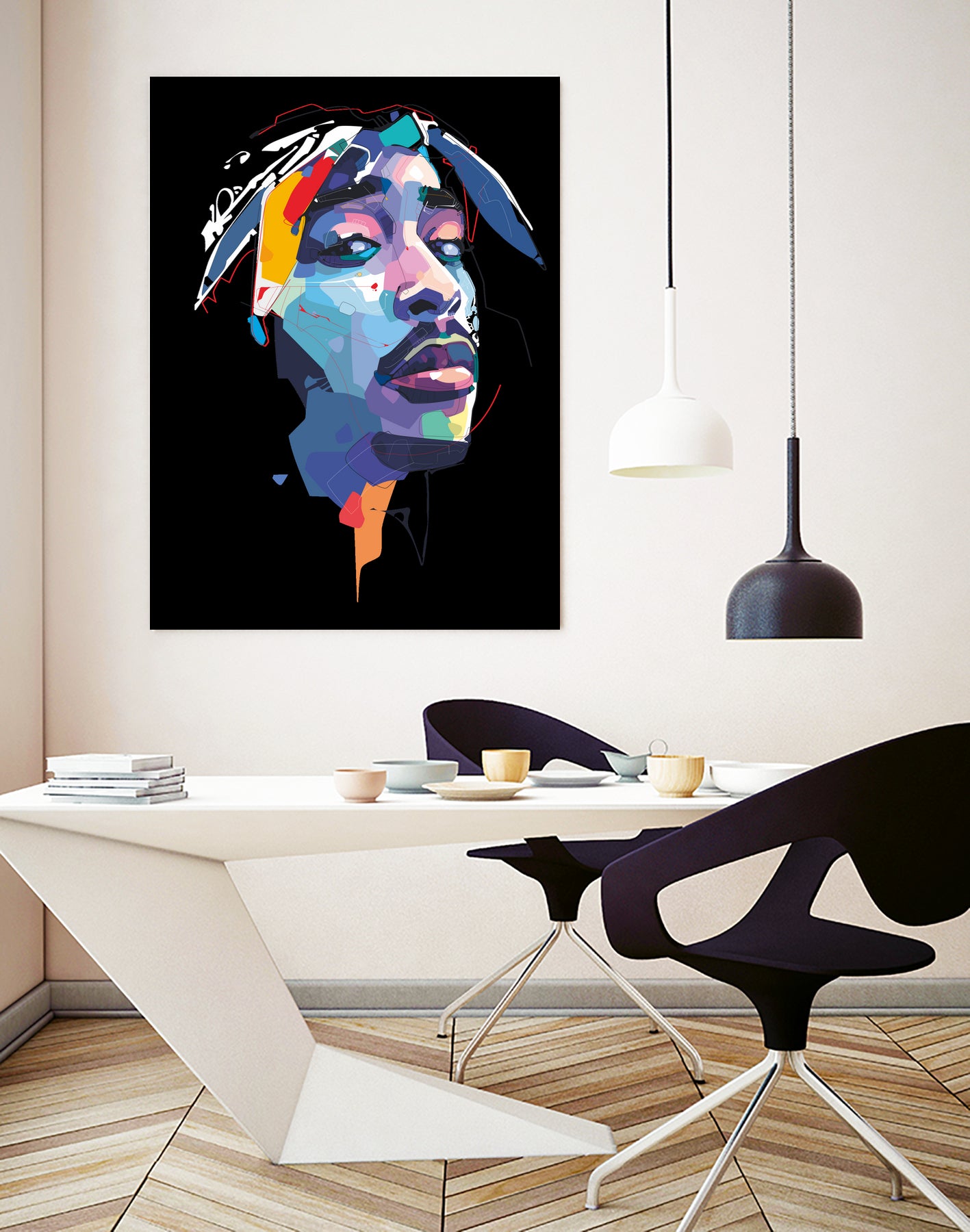 tupac by Deni Rahayu on GIANT ART - white digital drawing