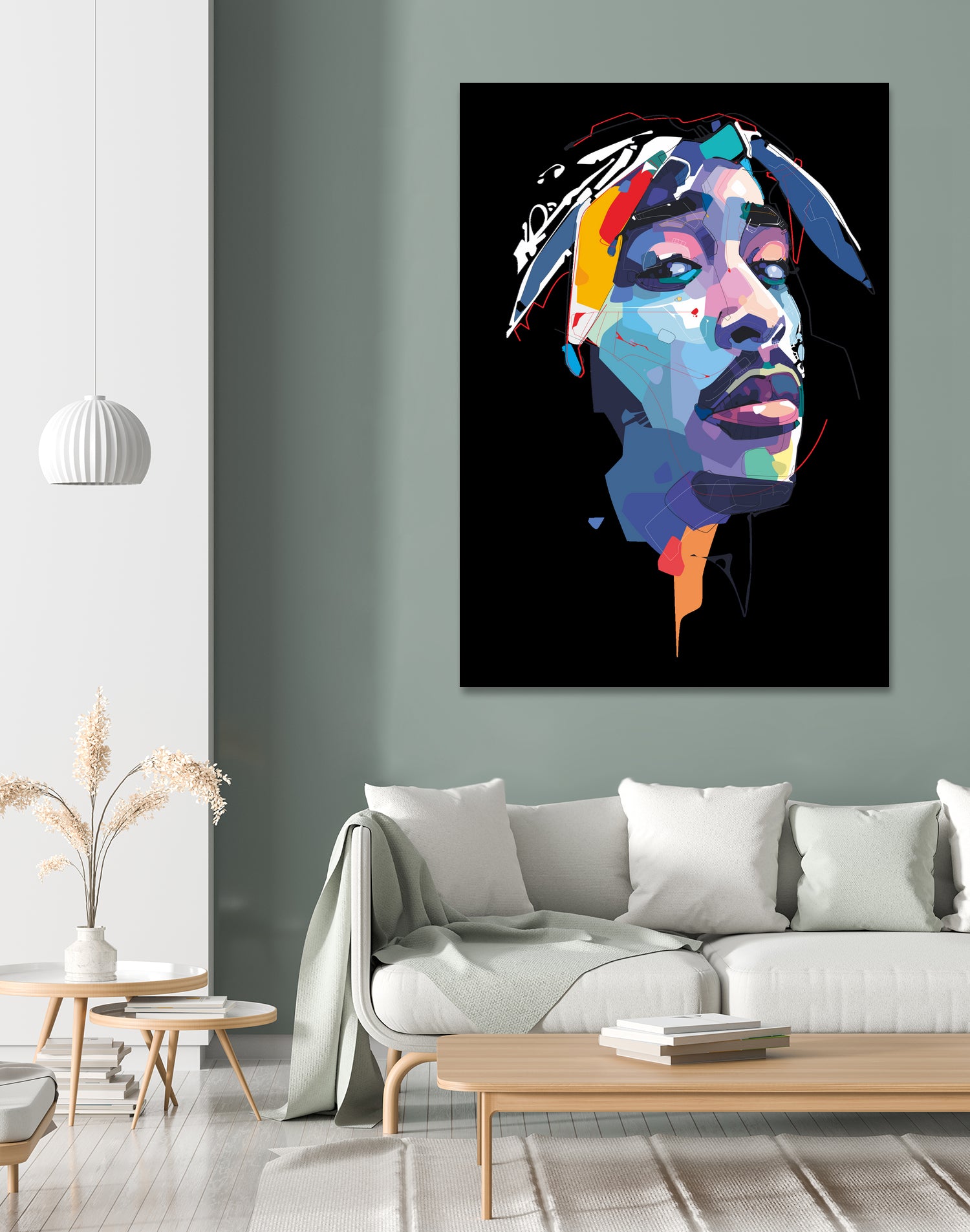 tupac by Deni Rahayu on GIANT ART - white digital drawing