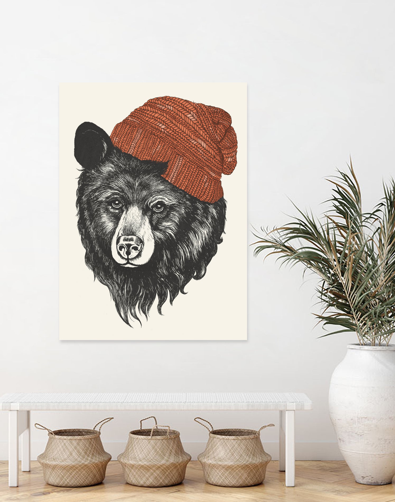 Zissou the Bear by Laura Graves on GIANT ART - red digital drawing