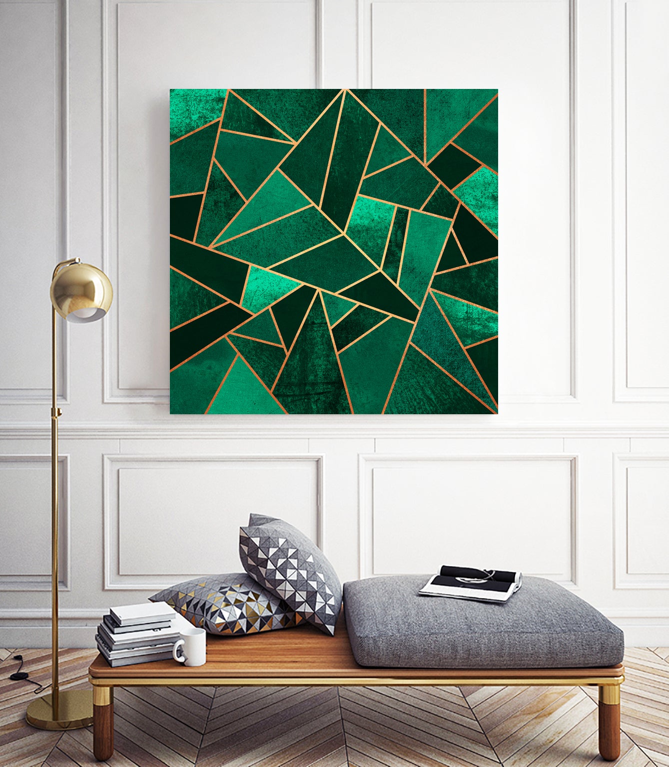 Emerald And Copper by Elisabeth Fredriksson on GIANT ART - green digital painting