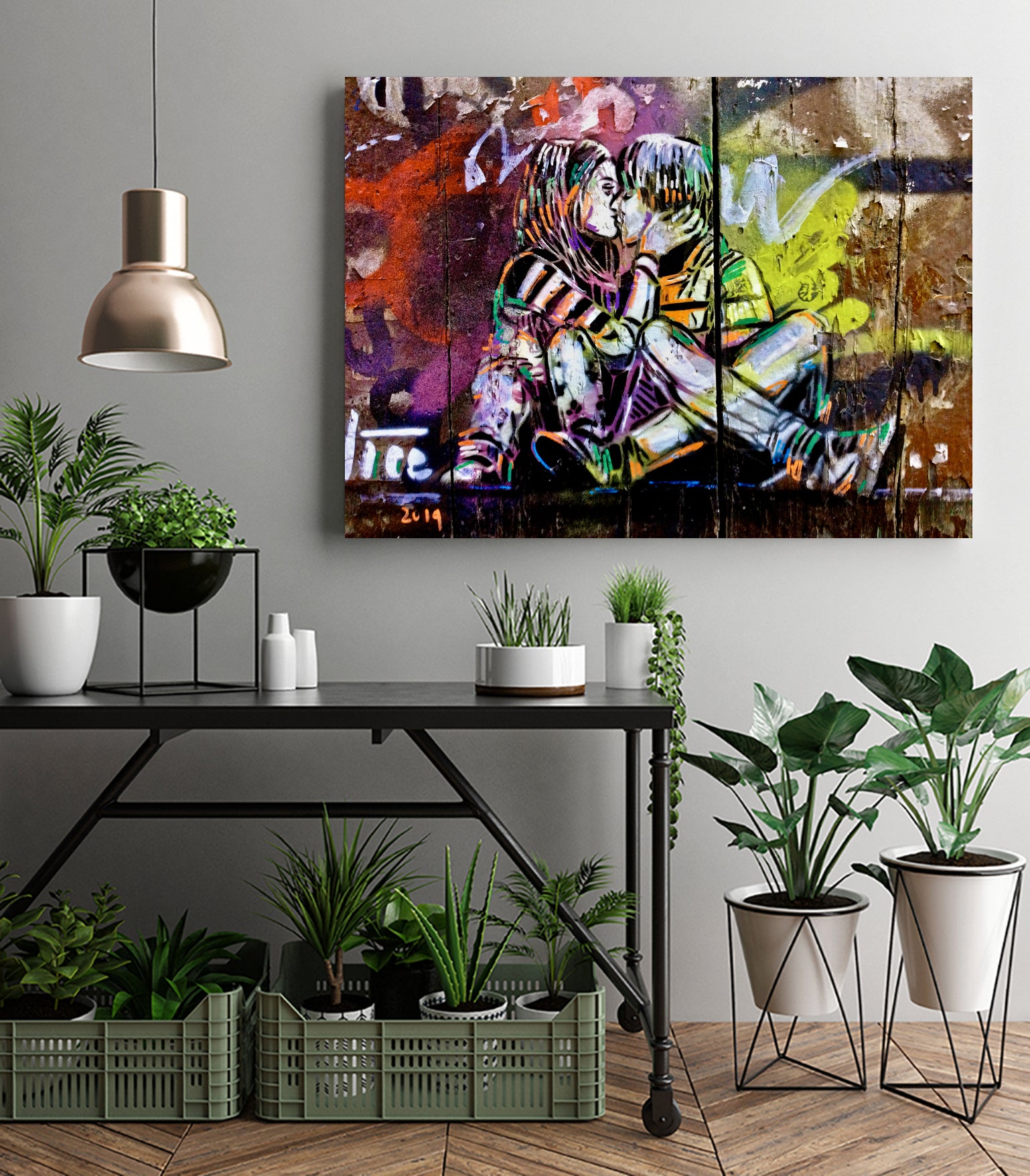 Steal A Kiss by Luke Robertson on GIANT ART - fuchsia photo manipulation