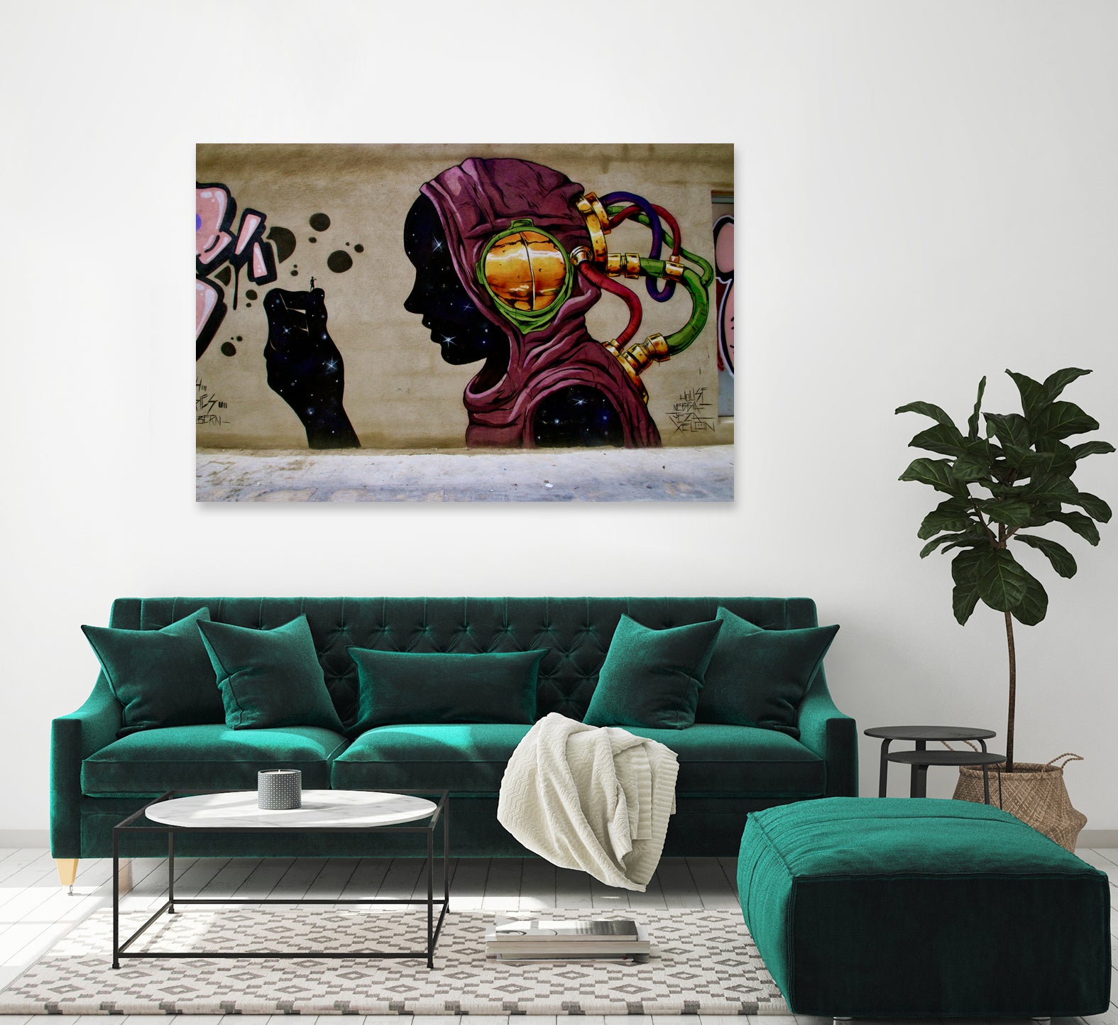 Minicsule by Luke Robertson on GIANT ART - fuchsia photo manipulation