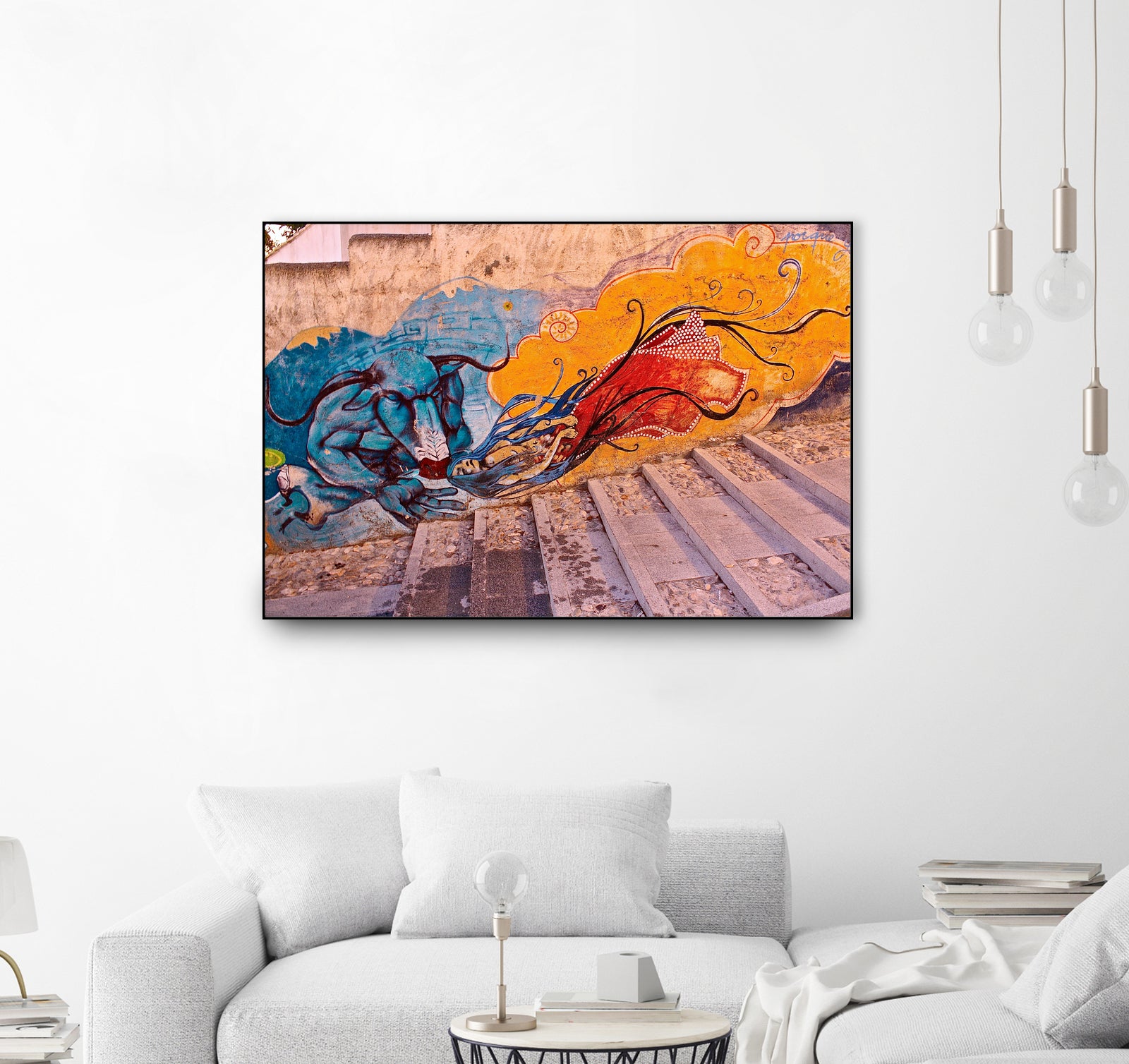 Sueños Del Minotauro by Luke Robertson on GIANT ART - blue photo manipulation