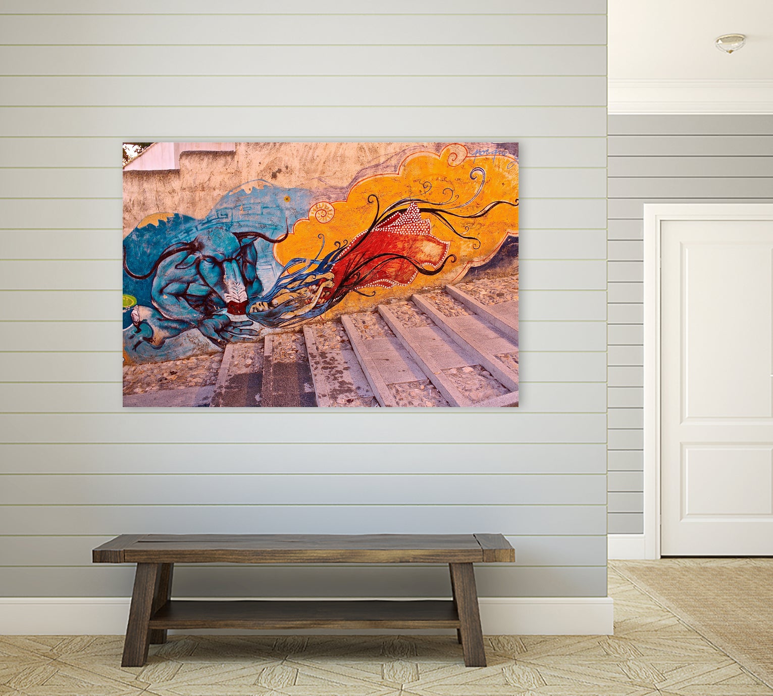 Sueños Del Minotauro by Luke Robertson on GIANT ART - blue photo manipulation