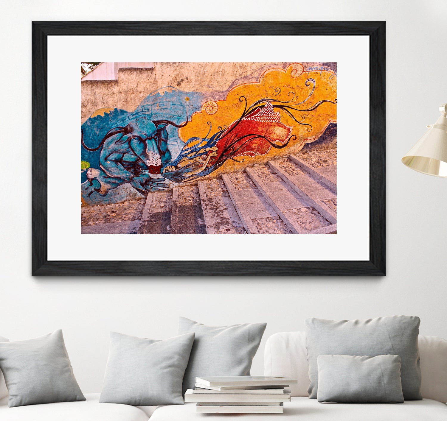 Sueños Del Minotauro by Luke Robertson on GIANT ART - blue photo manipulation