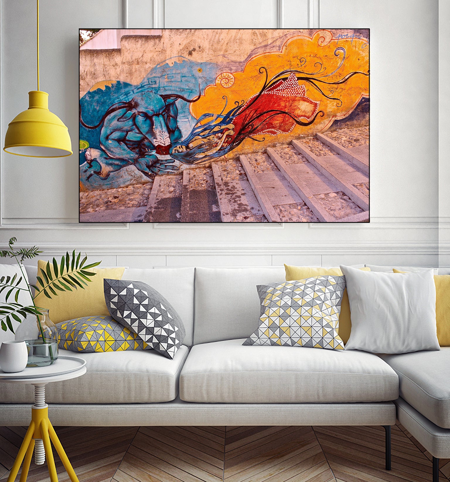 Sueños Del Minotauro by Luke Robertson on GIANT ART - blue photo manipulation