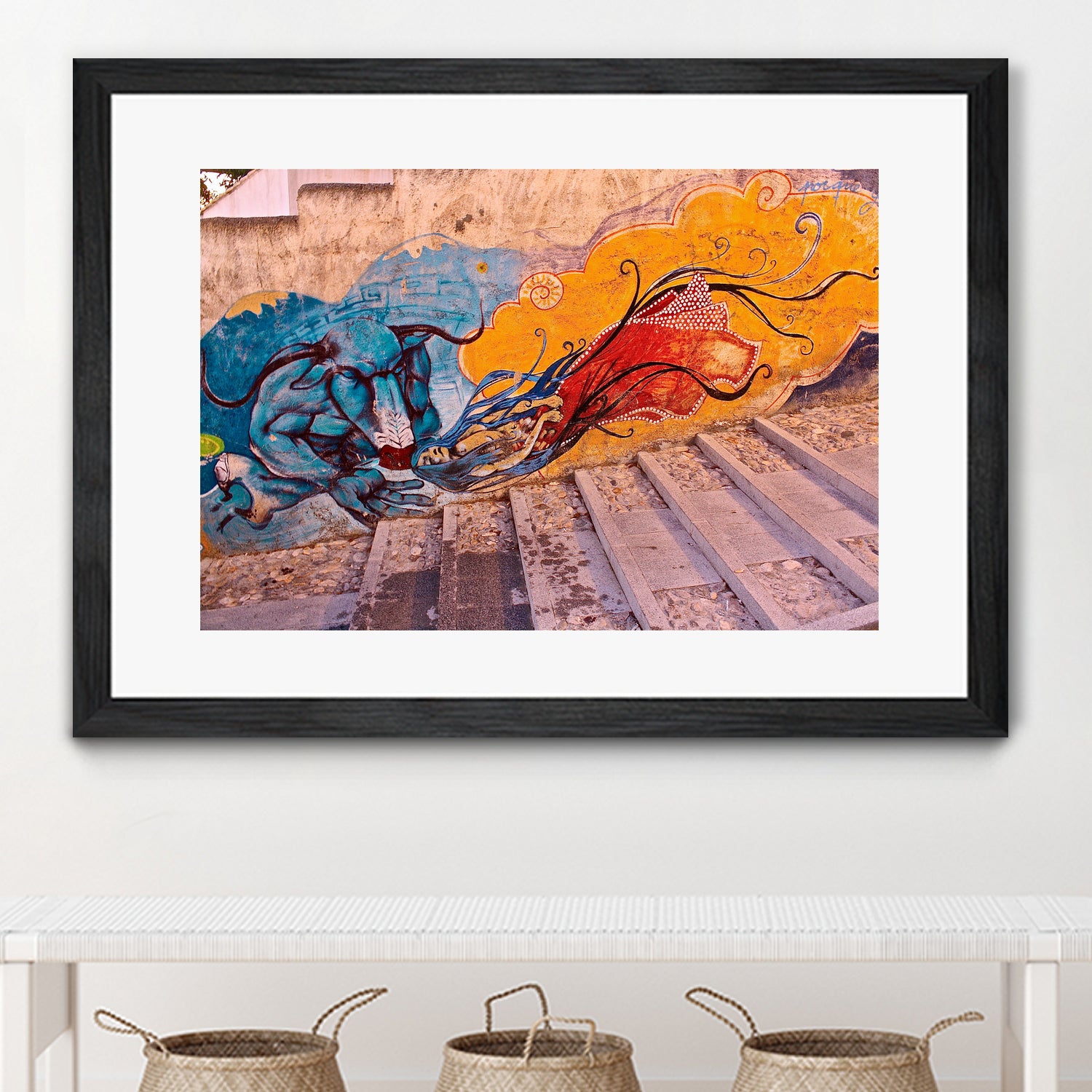 Sueños Del Minotauro by Luke Robertson on GIANT ART - blue photo manipulation